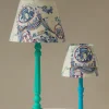 Online One Hundred Stars Ancient Columns Blue 12" Tapered Lampshade