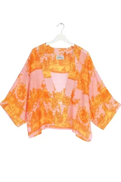 Online One Hundred Stars Ancient Columns Orange Kimono