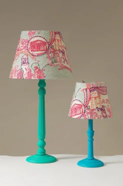Sale One Hundred Stars Ancient Columns Pink 12" Tapered Lampshade