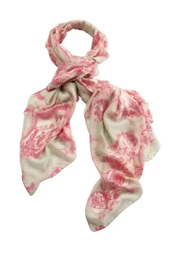 Best One Hundred Stars Ancient Columns Pink Scarf