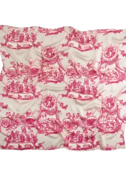 Outlet One Hundred Stars Ancient Columns Pink Silk Scarf