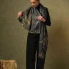 Clearance One Hundred Stars Bird Ink Wool Scarf