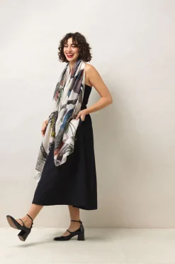 Sale One Hundred Stars Bird Stone Scarf