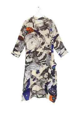 Clearance One Hundred Stars Butterflies Cobalt Asymmetric Dress