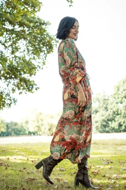 Online One Hundred Stars Country Toile Berry Abbi Dress