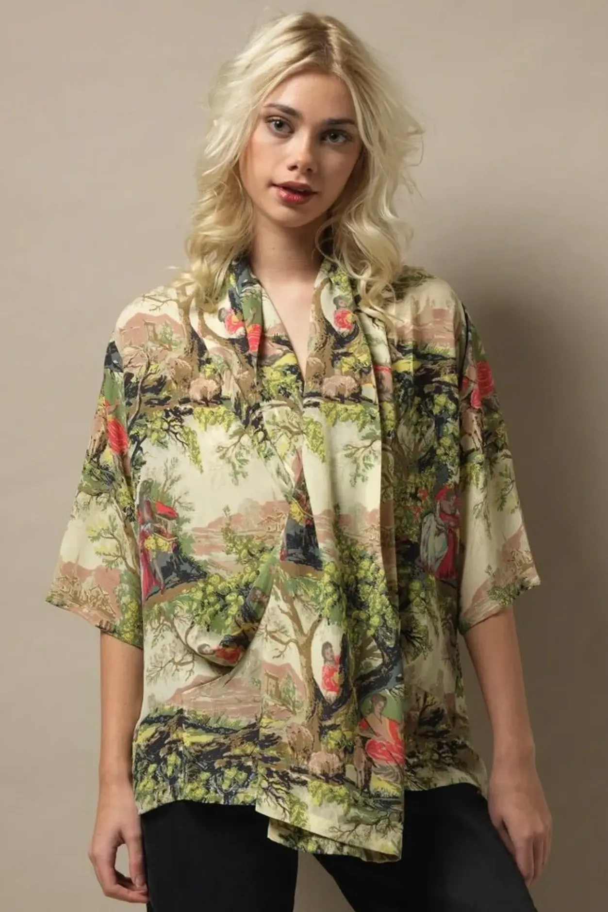 Hot One Hundred Stars Country Toile Rachel Top