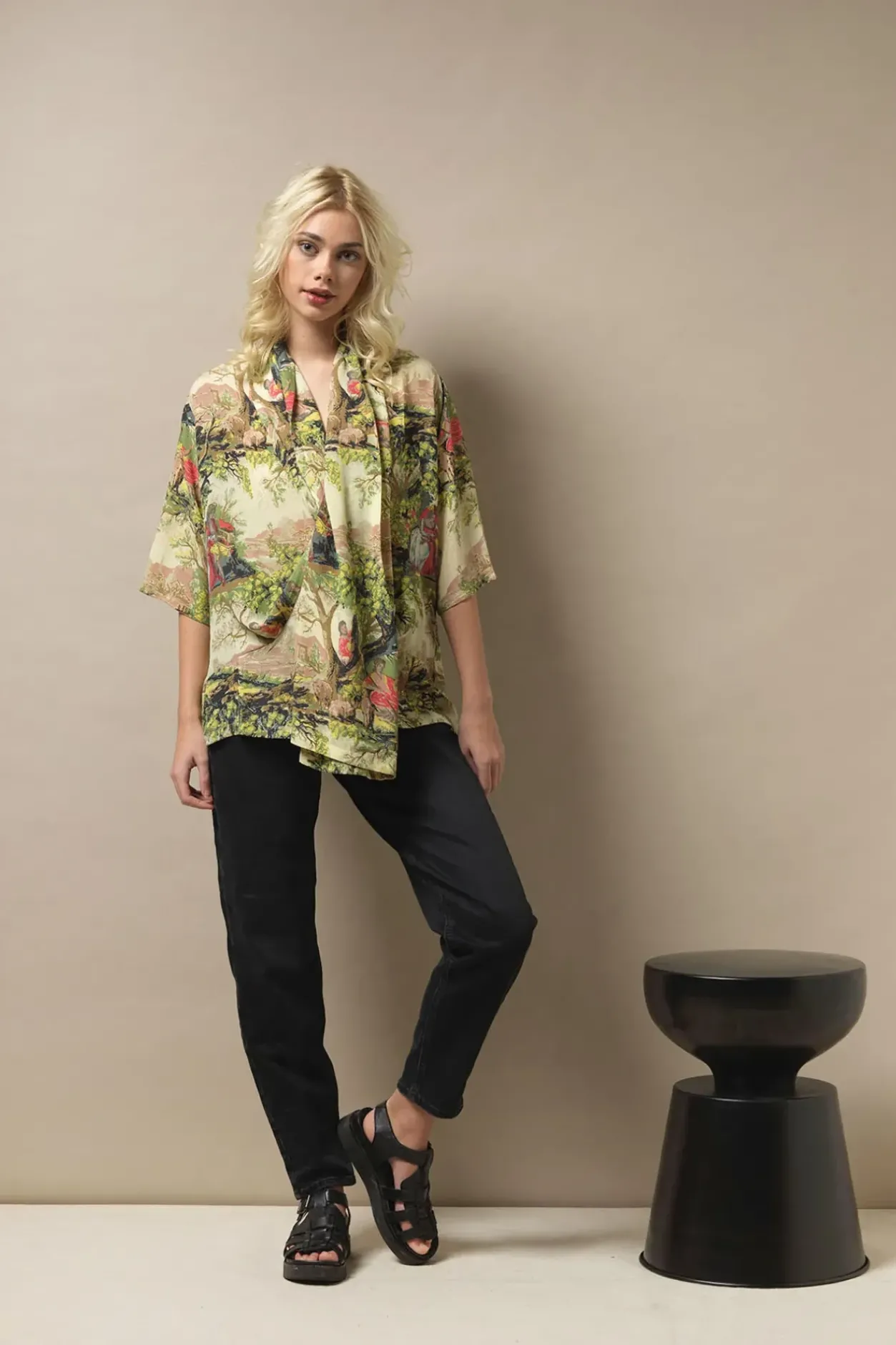 Hot One Hundred Stars Country Toile Rachel Top