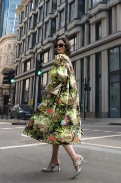 Online One Hundred Stars Country Toile Velvet Duster Coat