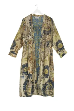 Outlet One Hundred Stars Dhurrie Taupe Velvet Duster Coat