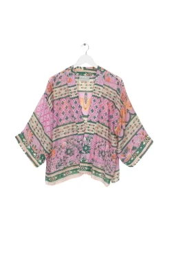 Discount One Hundred Stars Folk Flowers Pink Kimono