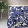 Online One Hundred Stars Giant Willow Blue Bedspread