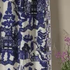 Sale One Hundred Stars Giant Willow Blue Linen Panel