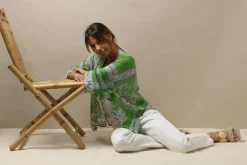 Discount One Hundred Stars Handkerchief Green Kimono