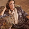 Clearance One Hundred Stars Indian Heritage Beige Necklace Scarf