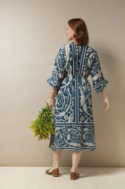 Best One Hundred Stars Jaipur Blue Abbi Dress