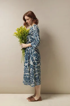 Best One Hundred Stars Jaipur Blue Abbi Dress