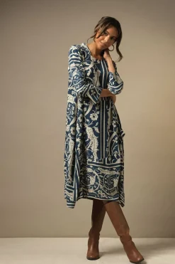 Clearance One Hundred Stars Jaipur Blue Asymmetric Dress
