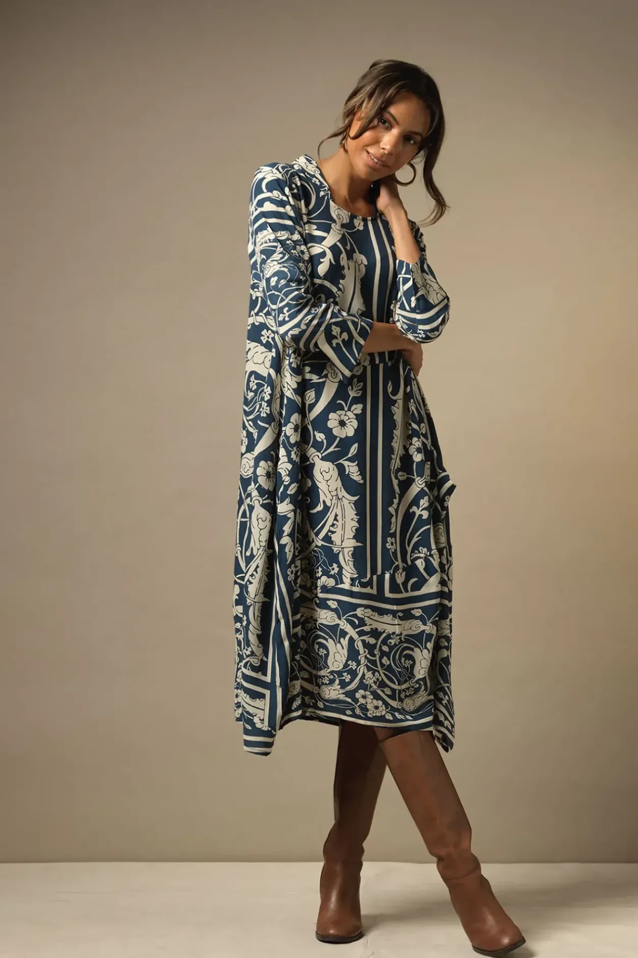 Clearance One Hundred Stars Jaipur Blue Asymmetric Dress