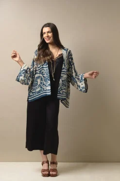 Outlet One Hundred Stars Jaipur Blue Kimono