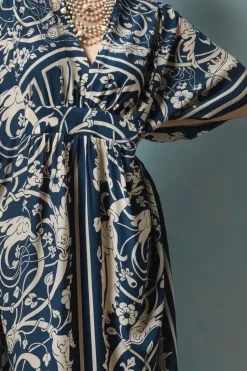 Clearance One Hundred Stars Jaipur Blue Margeux Kaftan