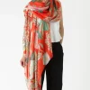 Outlet One Hundred Stars Kew Elderflower Red Scarf