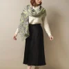 New One Hundred Stars Kew Etched Floral Fern Scarf
