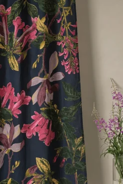 Best One Hundred Stars Kew Magnolia Blue Linen Panel