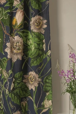 Sale One Hundred Stars Kew Passion Flower Grey Linen Panel