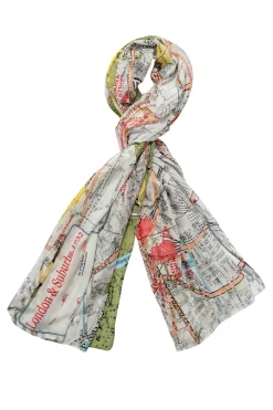 Discount One Hundred Stars London Map Scarf