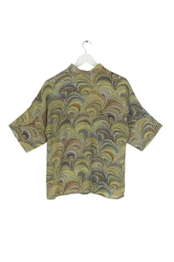 New One Hundred Stars Marbled Green Pippa Top