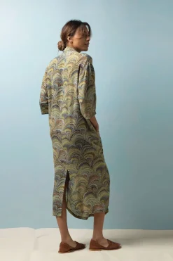 Sale One Hundred Stars Marbled Green Rachel Dress