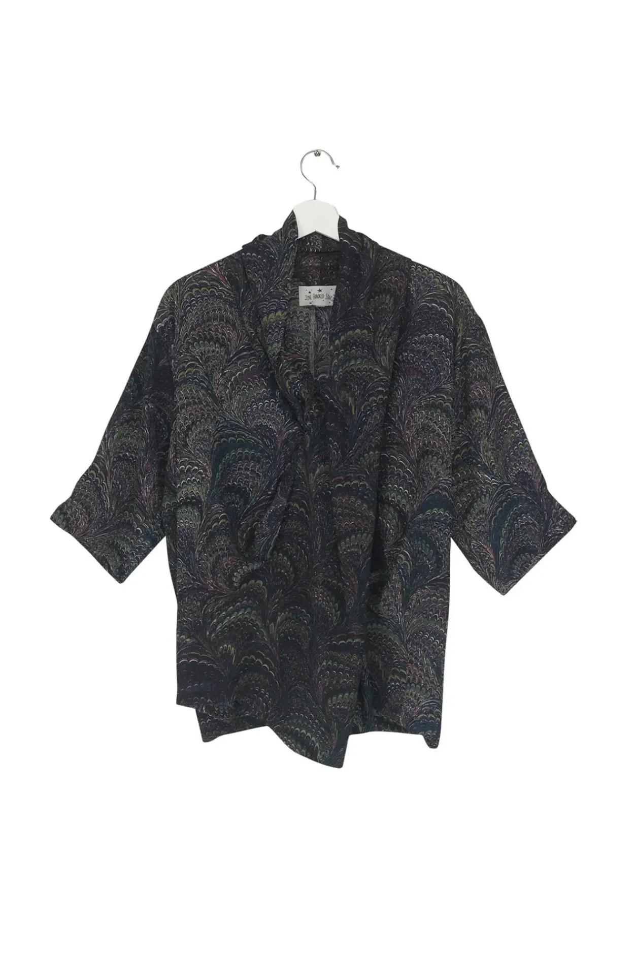 Hot One Hundred Stars Marbled Indigo Rachel Top