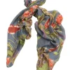New One Hundred Stars Peacock And Poppies Grey Scarf
