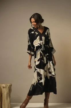 New One Hundred Stars Stork Black Abbi Dress