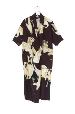 One Hundred Stars Stork Burgundy Rachel Dress