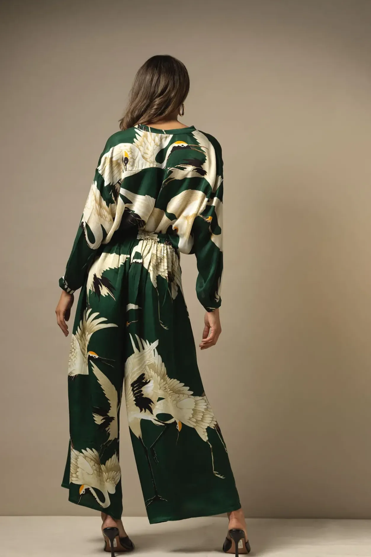 Online One Hundred Stars Stork Forest Green Darcy Shirt
