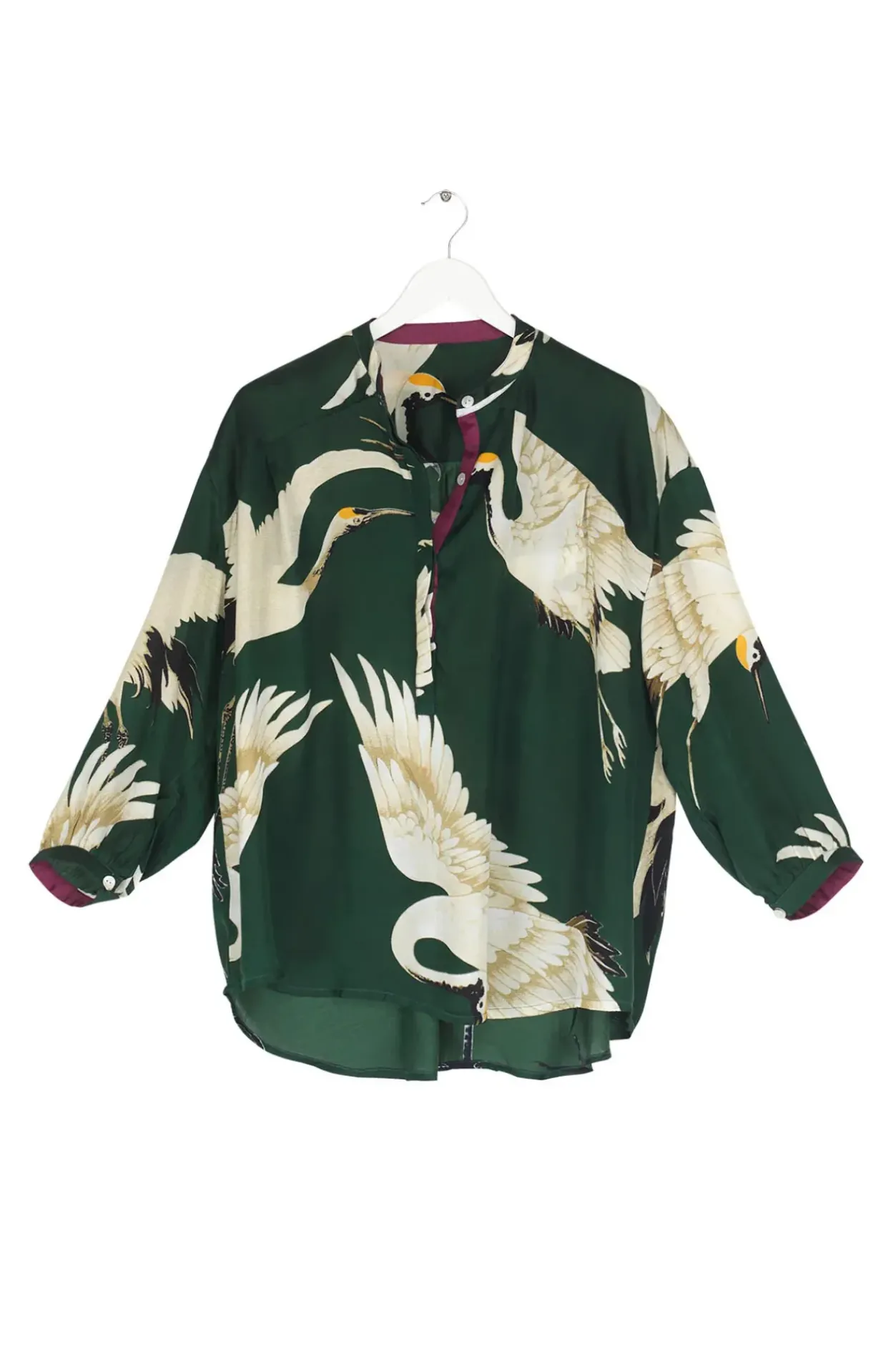 Online One Hundred Stars Stork Forest Green Darcy Shirt