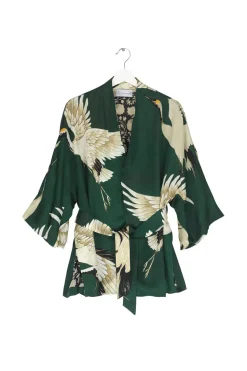 Clearance One Hundred Stars Stork Forest Green Wrap Jacket