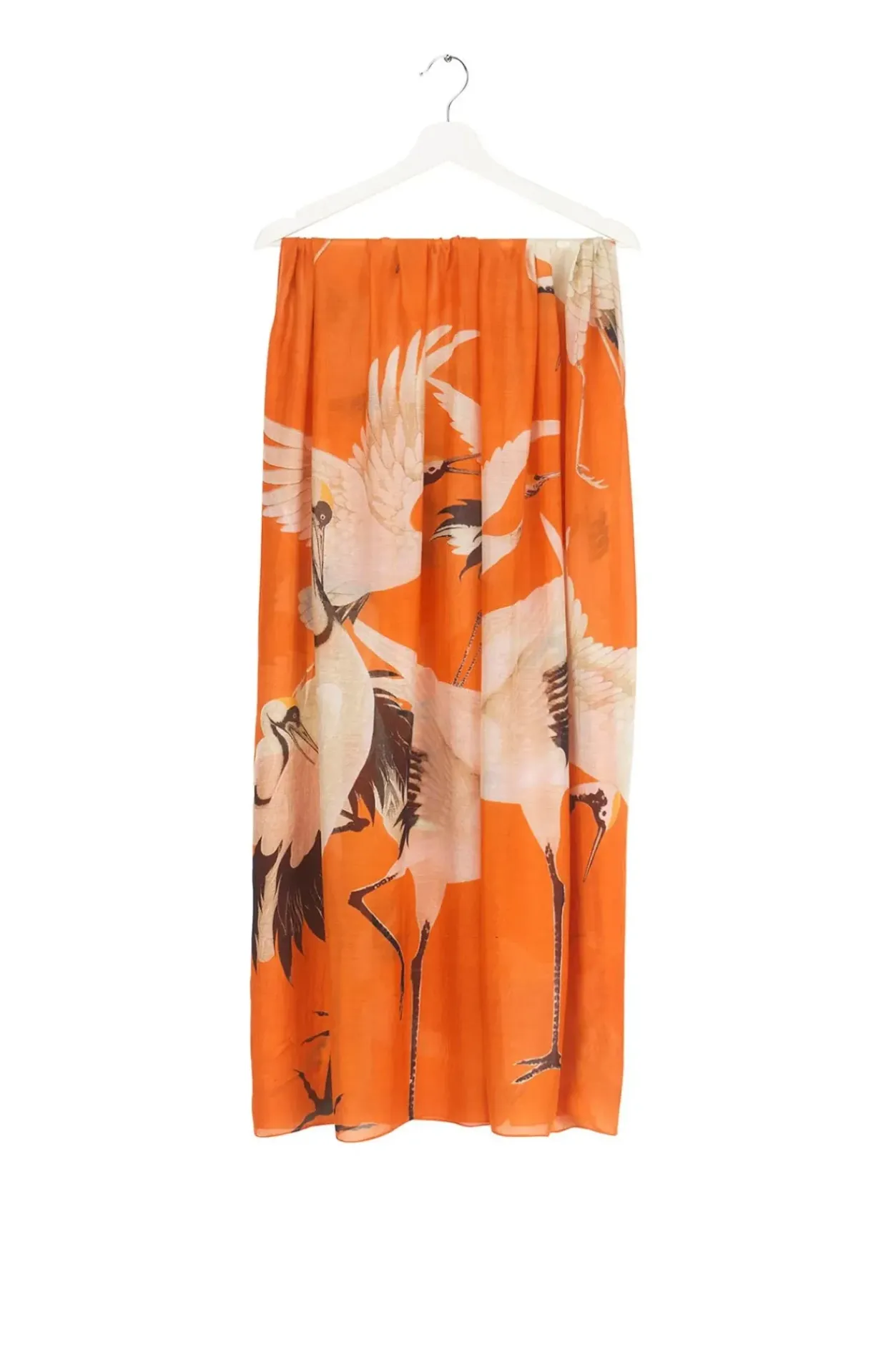 New One Hundred Stars Stork Orange Scarf