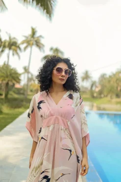 Sale One Hundred Stars Stork Pink Margeux Kaftan