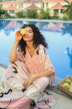 Best One Hundred Stars Stork Pink Margeux Kaftan
