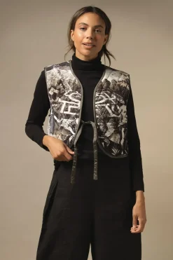 Clearance One Hundred Stars Sunburst Grey Gilet