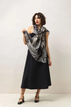 Best One Hundred Stars Sunburst Grey Scarf