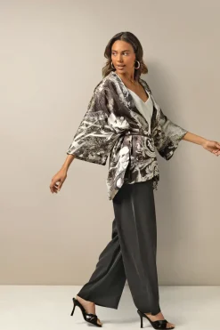 Outlet One Hundred Stars Sunburst Grey Wrap Jacket