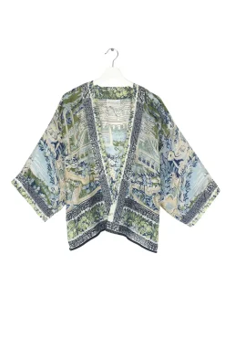 Outlet One Hundred Stars Tapestry Sea Kimono