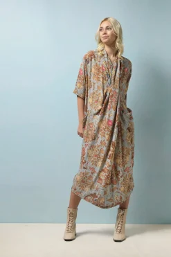 New One Hundred Stars Tudor Rose Grey Rachel Dress