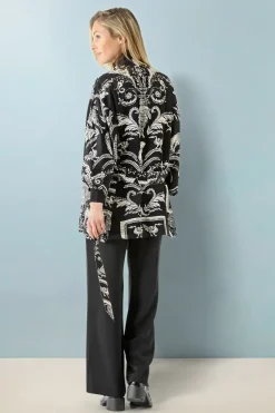 Outlet One Hundred Stars Vintage Damask Black Wrap Jacket